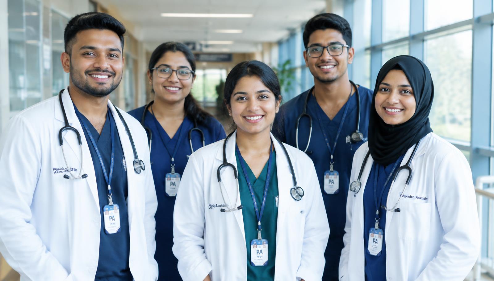 Bangladeshi physician associates in a hospital